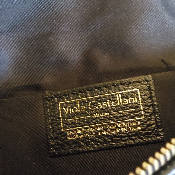 🌺 NEW Viola Castellani Italian Pebbled Leather Fanny/Waist Bag - Picture 12 of 14